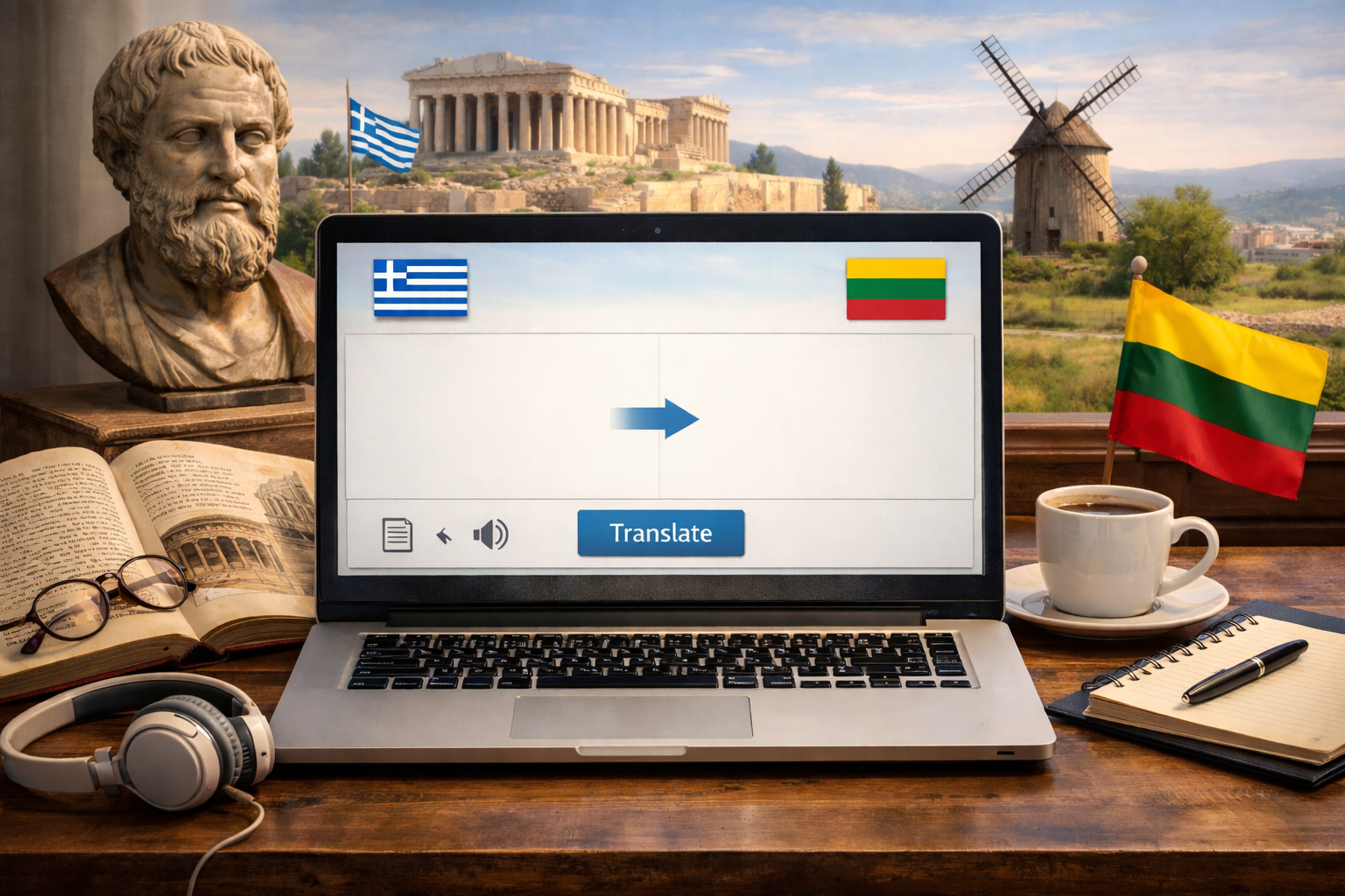 Vertimas iš graikų kalbos į lietuvių